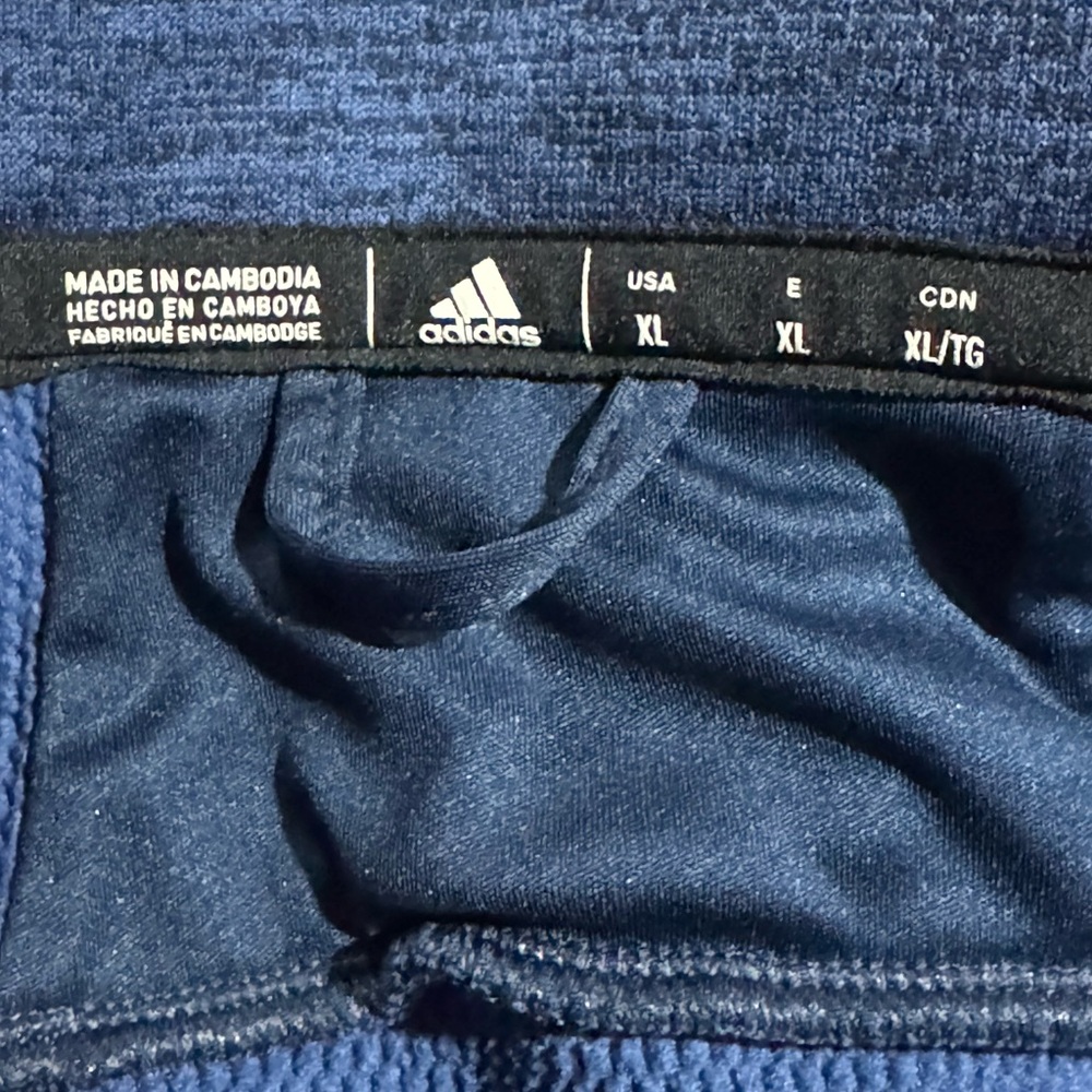 Adidas Navy Blue Performance Pullover - image 3